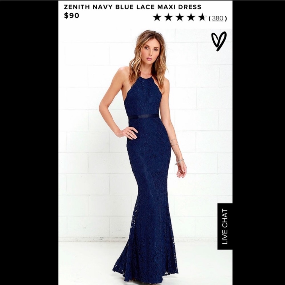 NWT BLUE DRESS LULUS